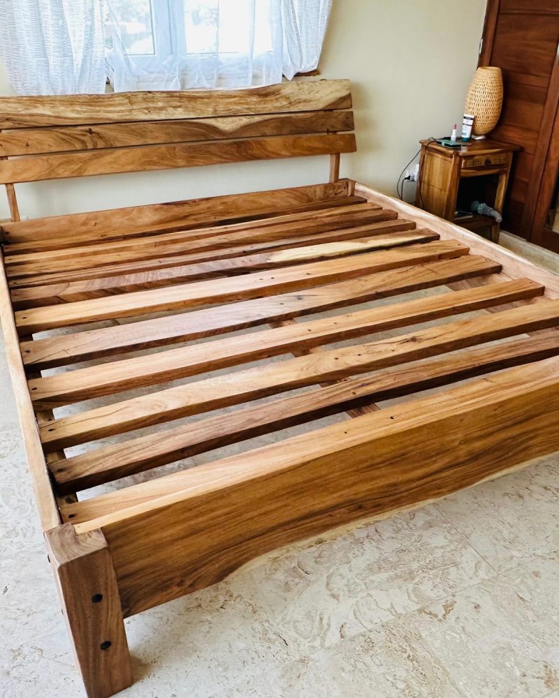Live Edge Headboard Bed