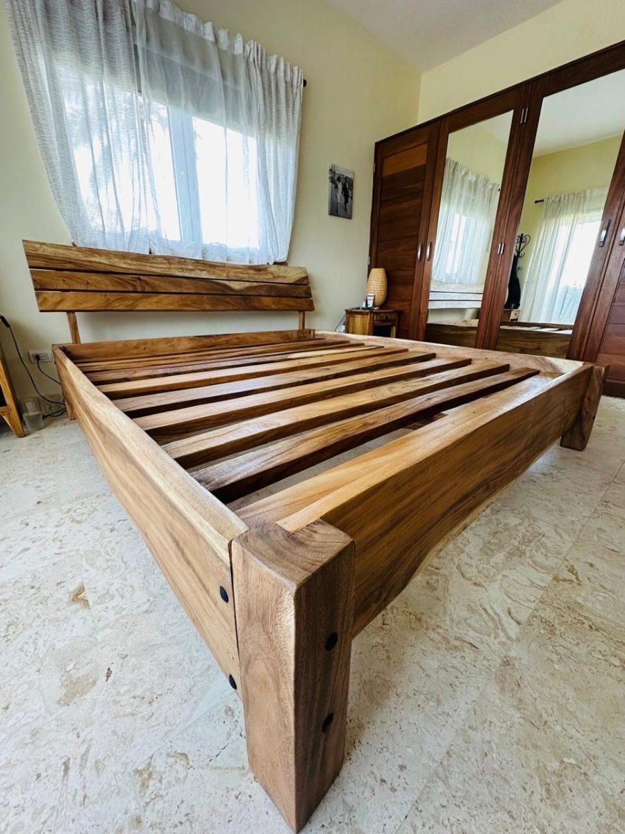 Live Edge Headboard Bed