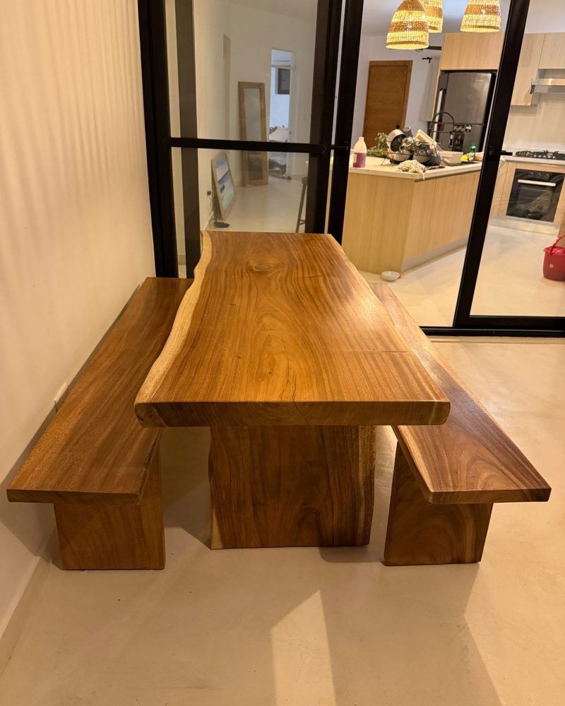 Live Edge Table and Benches