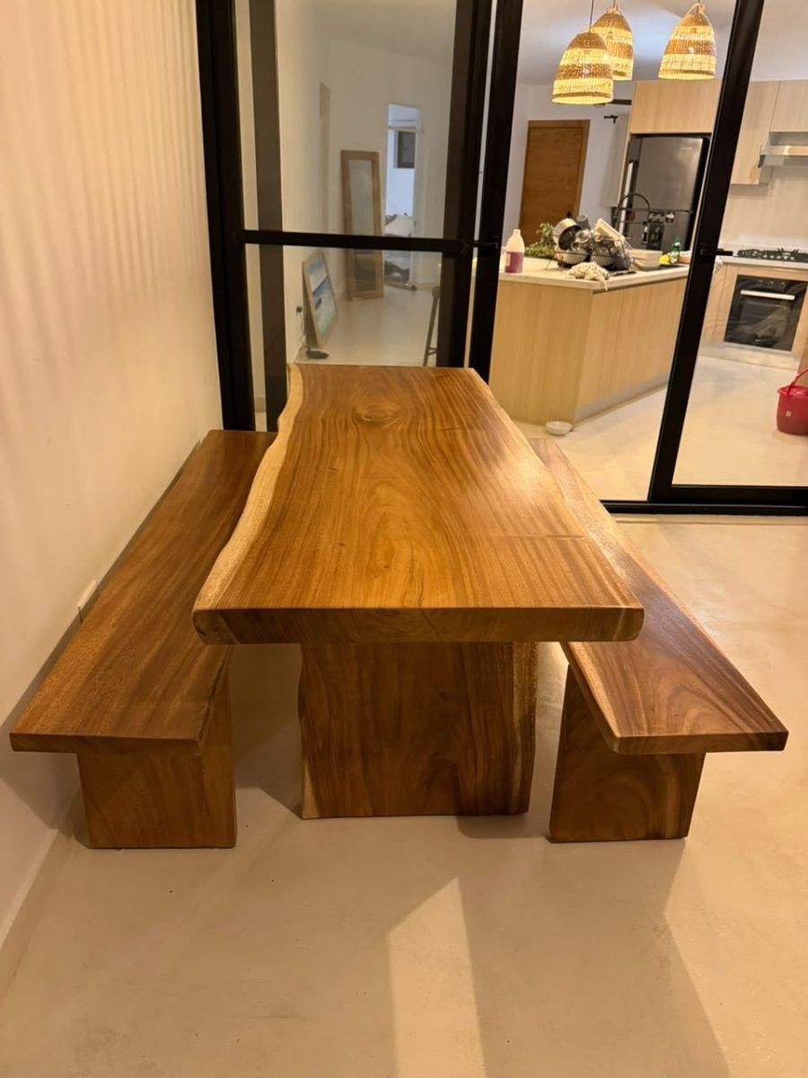 Live Edge Table and Benches