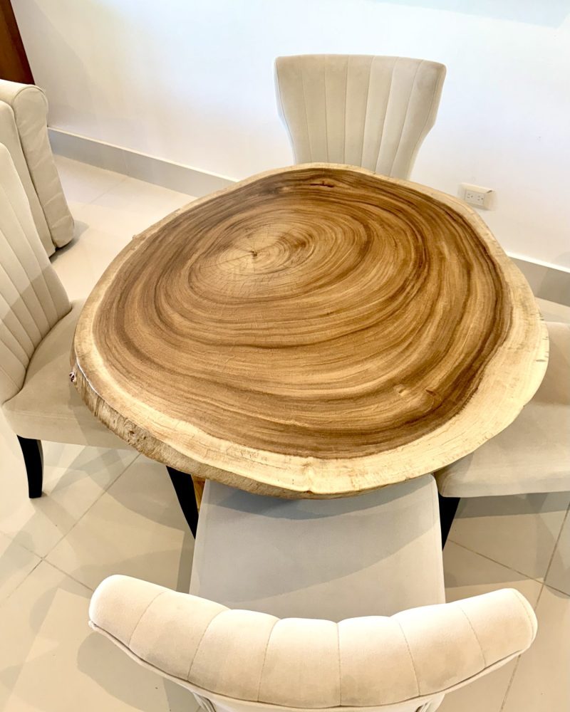 Round Slab Dining Table