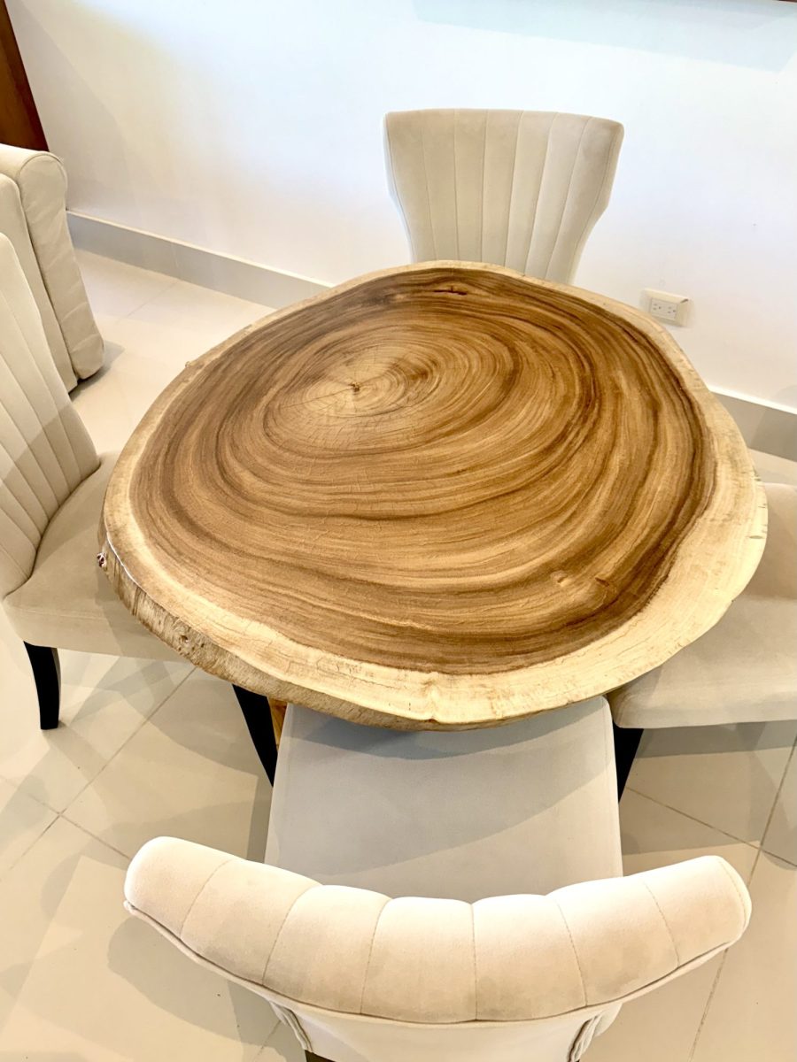 Round Slab Dining Table