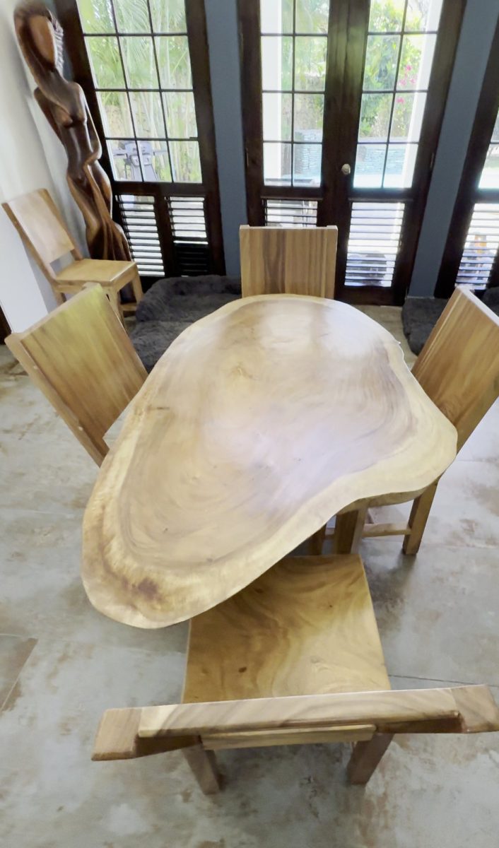 Slab Dining Table and Chairs