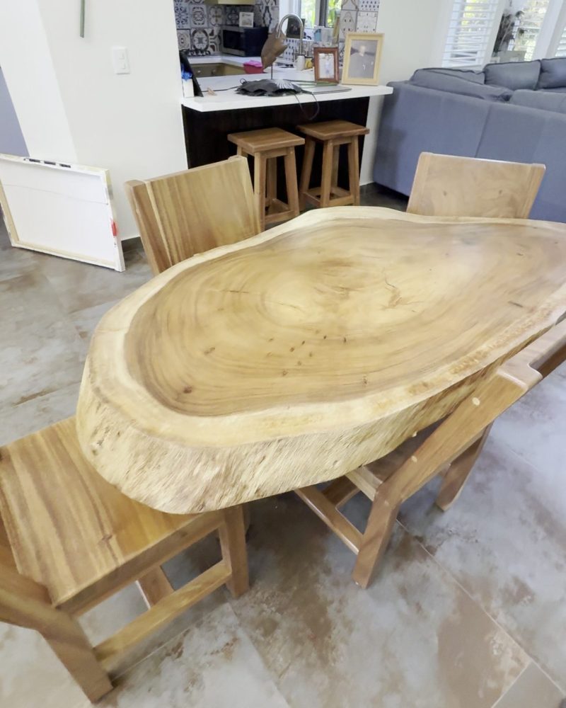Slab Dining Table and Chairs